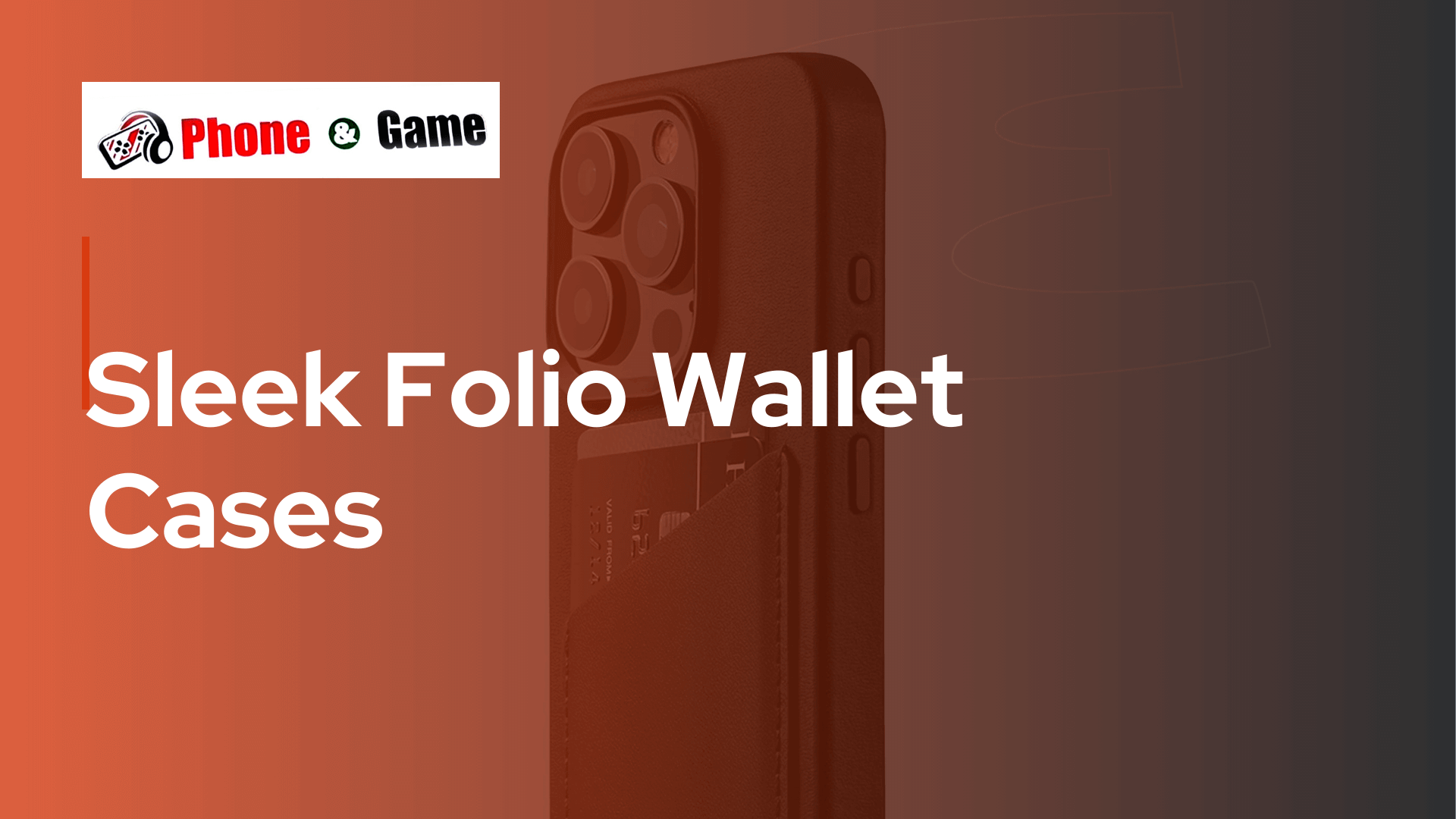 Sleek Folio Wallet Cases